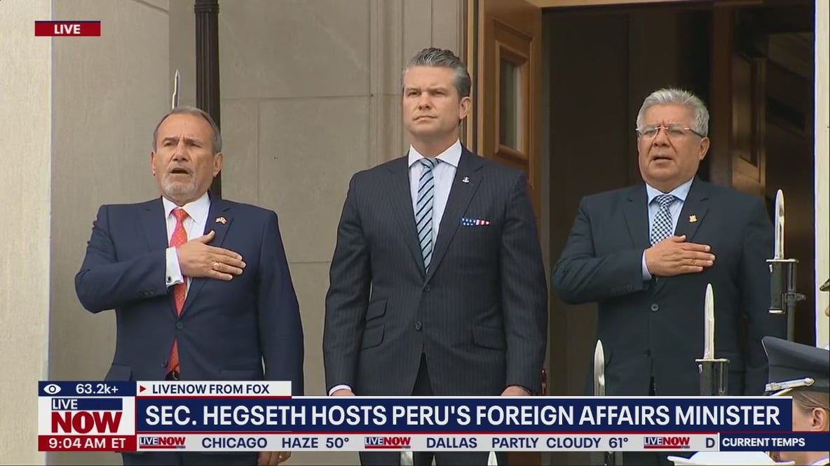 Sec. Hegseth hosts Peru's Foreign Affairs Minister